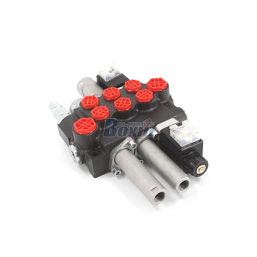 P40-BOT-BQTW1-DCOT Solenoid and Cable 3 Spool Monoblock Valve main image